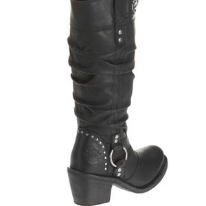 Harley Davidson Jana Boots Black Harness 10